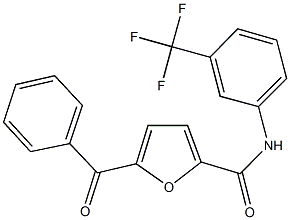 5-benzoyl-N-[3-(trifluoromethyl)phenyl]-2-furamide Struktur