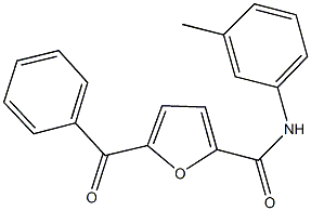 5-benzoyl-N-(3-methylphenyl)-2-furamide Struktur