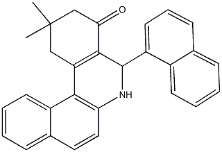 2,2-dimethyl-5-(1-naphthyl)-2,3,5,6-tetrahydrobenzo[a]phenanthridin-4(1H)-one Struktur