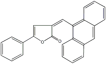 3-(9-anthrylmethylene)-5-phenyl-2(3H)-furanone Struktur