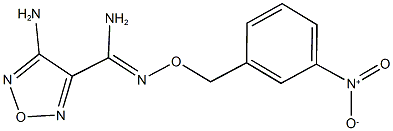 4-amino-N'-({3-nitrobenzyl}oxy)-1,2,5-oxadiazole-3-carboximidamide Struktur