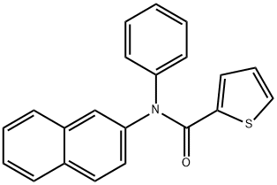 N-(2-naphthyl)-N-phenyl-2-thiophenecarboxamide Struktur