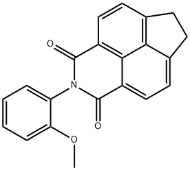 2-(2-methoxyphenyl)-6,7-dihydro-1H-indeno[6,7,1-def]isoquinoline-1,3(2H)-dione Struktur