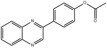 4-(2-quinoxalinyl)phenyl acetate Struktur