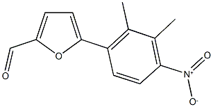 5-{4-nitro-2,3-dimethylphenyl}-2-furaldehyde Struktur