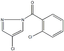 4-chloro-1-(2-chlorobenzoyl)-1H-pyrazole Struktur