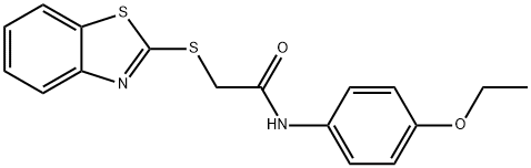 2-(1,3-benzothiazol-2-ylsulfanyl)-N-(4-ethoxyphenyl)acetamide Struktur