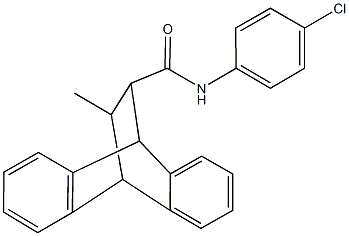 N-(4-chlorophenyl)-16-methyltetracyclo[6.6.2.0~2,7~.0~9,14~]hexadeca-2,4,6,9,11,13-hexaene-15-carboxamide Struktur