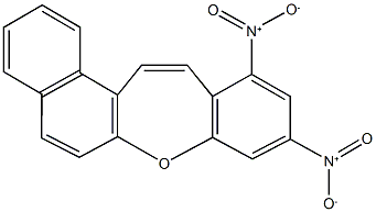 9,11-dinitronaphtho[2,1-b][1]benzoxepine Struktur