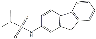 N'-(9H-fluoren-2-yl)-N,N-dimethylsulfamide Struktur