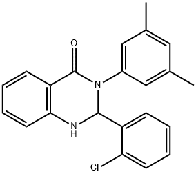 2-(2-chlorophenyl)-3-(3,5-dimethylphenyl)-2,3-dihydro-4(1H)-quinazolinone Struktur