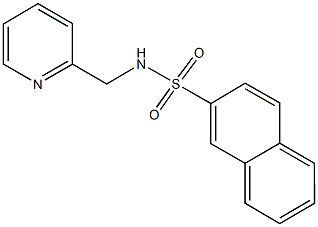 N-(pyridin-2-ylmethyl)naphthalene-2-sulfonamide Struktur