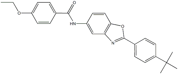 N-[2-(4-tert-butylphenyl)-1,3-benzoxazol-5-yl]-4-ethoxybenzamide Struktur