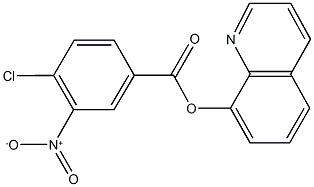 8-quinolinyl 4-chloro-3-nitrobenzoate Struktur