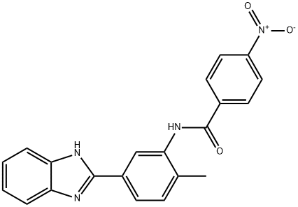 N-[5-(1H-benzimidazol-2-yl)-2-methylphenyl]-4-nitrobenzamide Struktur