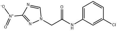 N-(3-chlorophenyl)-2-{3-nitro-1H-1,2,4-triazol-1-yl}acetamide Struktur