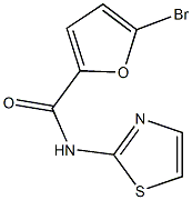 5-bromo-N-(1,3-thiazol-2-yl)-2-furamide Struktur