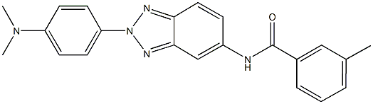 N-{2-[4-(dimethylamino)phenyl]-2H-1,2,3-benzotriazol-5-yl}-3-methylbenzamide Struktur