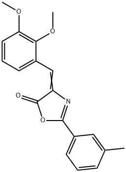 4-(2,3-dimethoxybenzylidene)-2-(3-methylphenyl)-1,3-oxazol-5(4H)-one Struktur