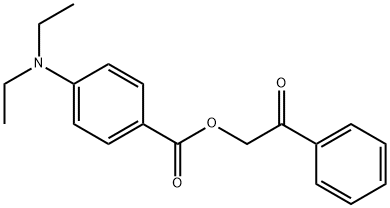 2-oxo-2-phenylethyl 4-(diethylamino)benzoate Struktur