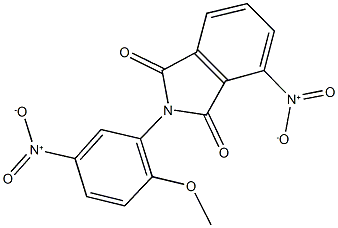 4-nitro-2-{5-nitro-2-methoxyphenyl}-1H-isoindole-1,3(2H)-dione Struktur