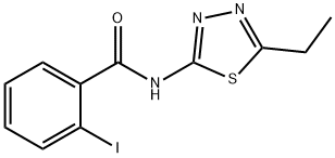 N-(5-ethyl-1,3,4-thiadiazol-2-yl)-2-iodobenzamide Struktur