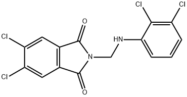 5,6-dichloro-2-[(2,3-dichloroanilino)methyl]-1H-isoindole-1,3(2H)-dione Struktur