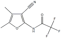 N-(3-cyano-4,5-dimethyl-2-furyl)-2,2,2-trifluoroacetamide Struktur