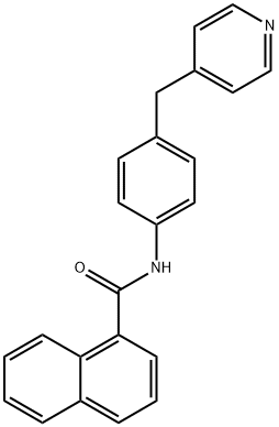 N-[4-(4-pyridinylmethyl)phenyl]-1-naphthamide Struktur