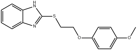 2-[(2-{[4-(methyloxy)phenyl]oxy}ethyl)sulfanyl]-1H-benzimidazole Struktur