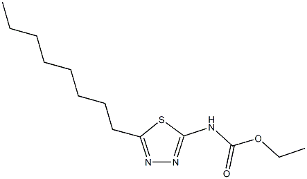 ethyl 5-octyl-1,3,4-thiadiazol-2-ylcarbamate Struktur