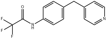 2,2,2-trifluoro-N-[4-(pyridin-4-ylmethyl)phenyl]acetamide Struktur