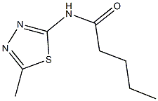 N-(5-methyl-1,3,4-thiadiazol-2-yl)pentanamide Struktur