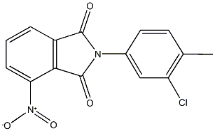 2-(3-chloro-4-methylphenyl)-4-nitro-1H-isoindole-1,3(2H)-dione Struktur