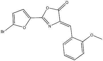 2-(5-bromo-2-furyl)-4-(2-methoxybenzylidene)-1,3-oxazol-5(4H)-one Struktur