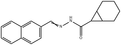 N'-(2-naphthylmethylene)bicyclo[4.1.0]heptane-7-carbohydrazide Struktur