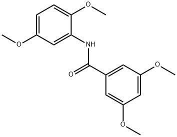 N-(2,5-dimethoxyphenyl)-3,5-dimethoxybenzamide Struktur