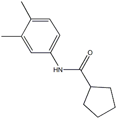 N-(3,4-dimethylphenyl)cyclopentanecarboxamide Struktur