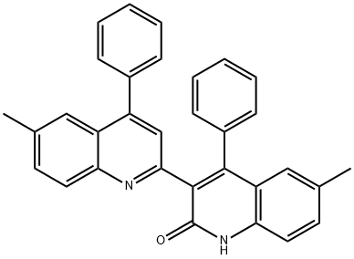 6,6'-dimethyl-4,4'-diphenyl-2',3-biquinolin-2(1H)-one Struktur