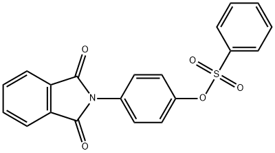 4-(1,3-dioxo-1,3-dihydro-2H-isoindol-2-yl)phenyl benzenesulfonate Struktur