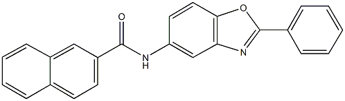 N-(2-phenyl-1,3-benzoxazol-5-yl)-2-naphthamide Struktur