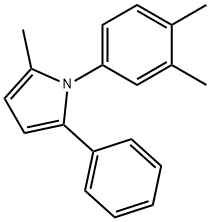 1-(3,4-dimethylphenyl)-2-methyl-5-phenyl-1H-pyrrole Struktur