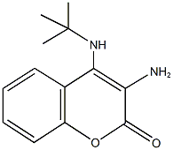 3-amino-4-(tert-butylamino)-2H-chromen-2-one Struktur