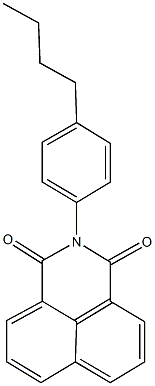 2-(4-butylphenyl)-1H-benzo[de]isoquinoline-1,3(2H)-dione Struktur