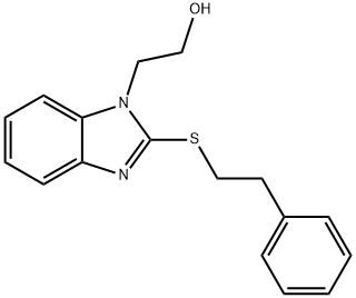 2-{2-[(2-phenylethyl)sulfanyl]-1H-benzimidazol-1-yl}ethanol Struktur