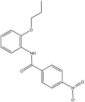 4-nitro-N-(2-propoxyphenyl)benzamide Struktur