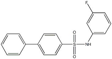 N-(3-fluorophenyl)[1,1'-biphenyl]-4-sulfonamide Struktur