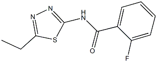 N-(5-ethyl-1,3,4-thiadiazol-2-yl)-2-fluorobenzamide Struktur