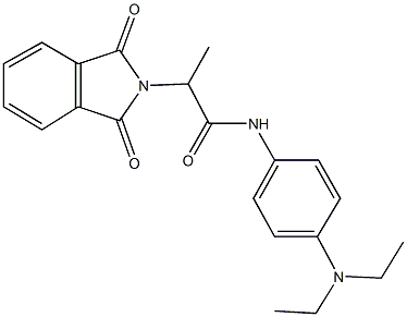 N-[4-(diethylamino)phenyl]-2-(1,3-dioxo-1,3-dihydro-2H-isoindol-2-yl)propanamide Struktur