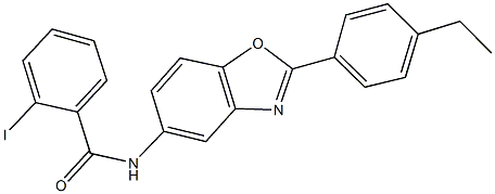 N-[2-(4-ethylphenyl)-1,3-benzoxazol-5-yl]-2-iodobenzamide Struktur